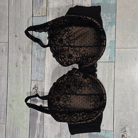 Adore Me Black Lace Detail Bra size 40DDD - Picture 1 of 4